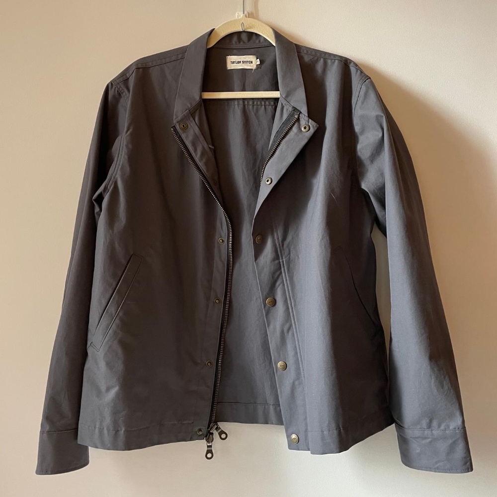 Taylor Stitch Bomber Jacket Charcoal
